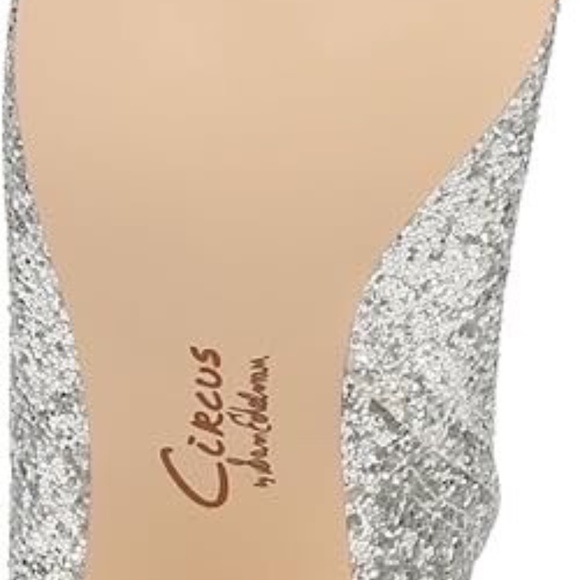 New Circus NY by Sam Edelman Women's Osten Ankle Boot Bootie Silver Glitter NIB - Picture 4 of 11